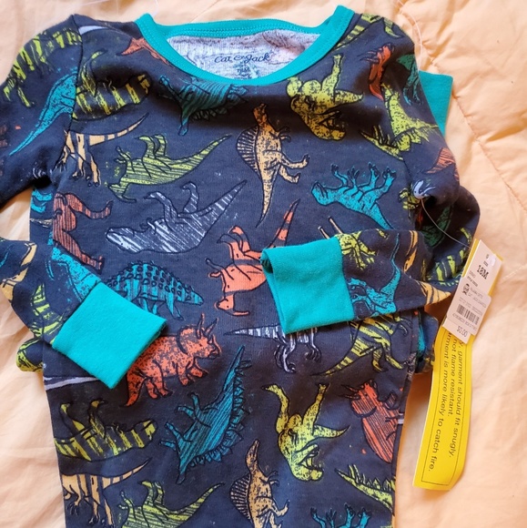 NWT Cat & Jack Dino PJ Set - Picture 2 of 5